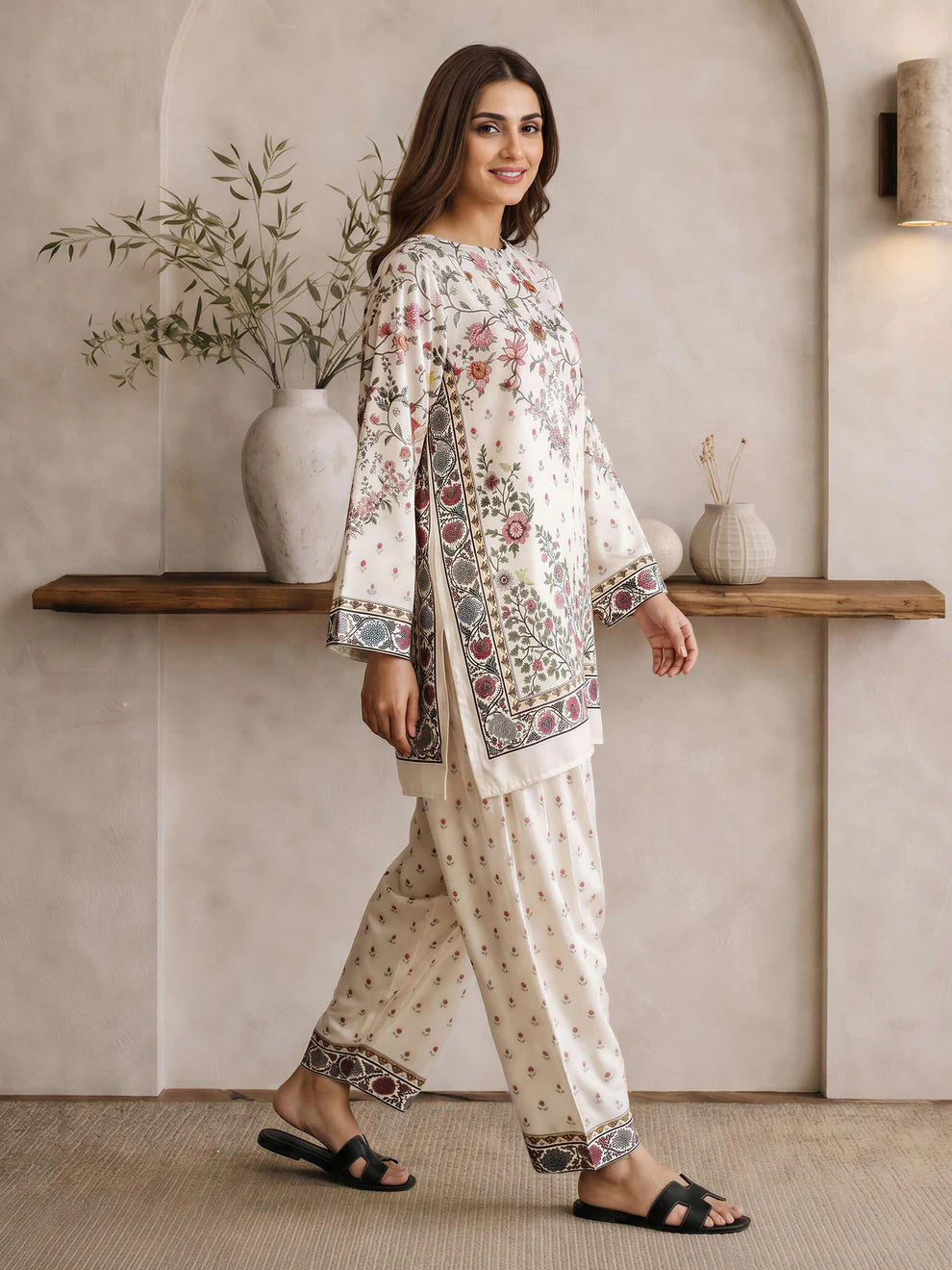 Limelight 2 Piece Silk Co-ord Set