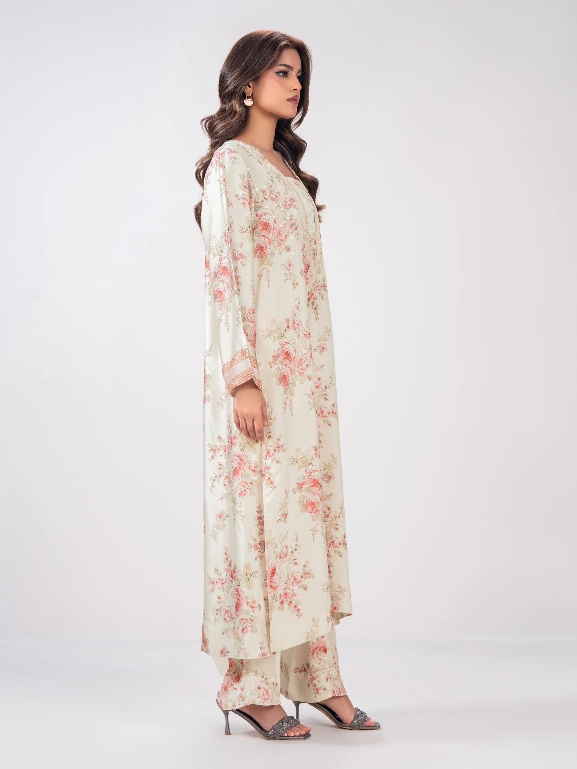 Limelight 2 Piece Silk embroidered Suit Set