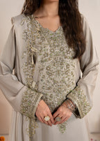 Luxury Silk 3PC Ready to Wear Sharara Set with Organza Dupatta – Festive Elegance