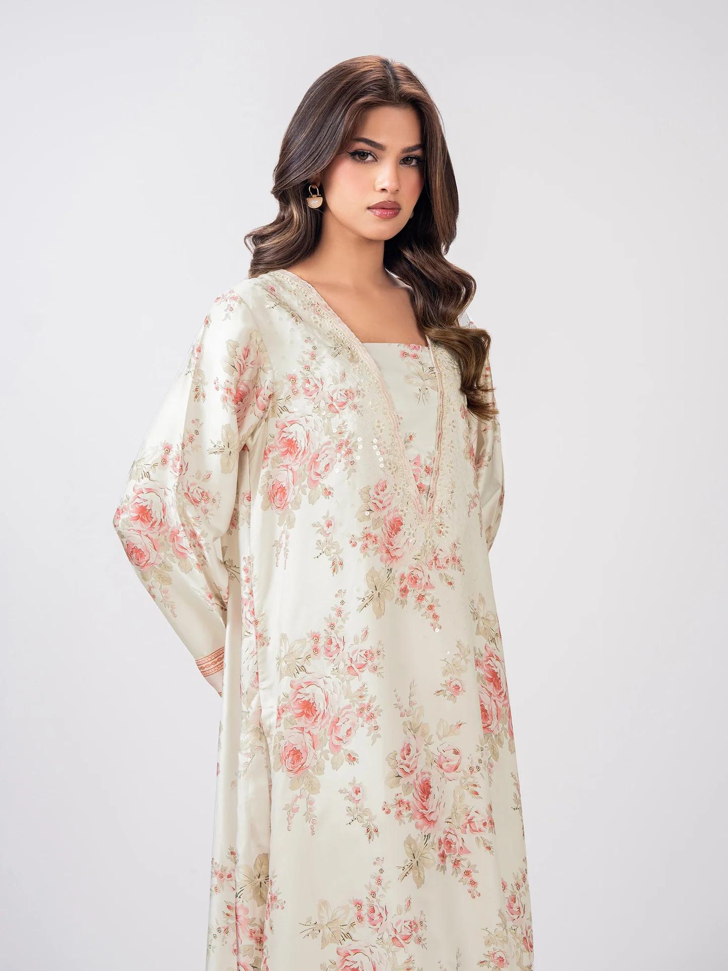 Limelight 2 Piece Silk embroidered Suit Set