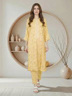 Limelight 2 Piece Silk Suit- Embroidered (Pret)