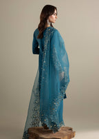 G31Eid Collection – Premium Raw Silk 3PC Shalwar Kameez with Organza Dupatta | Embroidered Festive Women’s Suit