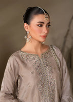 Embroidered Shirt with Two-Toned Sharara & Medium Silk Dupatta – Heavy Embroidery & Embellished 3-Piece Ensemble