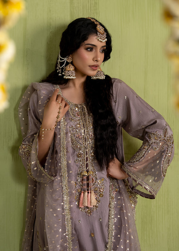 Luxury Silk 3PC Ready to Wear Suit with Organza Dupatta – Elegant Festive Ensemble