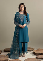 G31Eid Collection – Premium Raw Silk 3PC Shalwar Kameez with Organza Dupatta | Embroidered Festive Women’s Suit