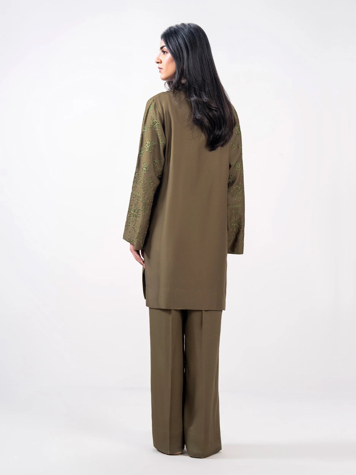 Limelight 2 Piece Embroidered Crepe Coord set