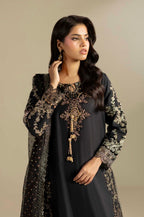 Korean Raw Silk Luxe Embroidered 3-Piece Suit