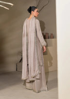Embroidered Shirt with Two-Toned Sharara & Medium Silk Dupatta – Heavy Embroidery & Embellished 3-Piece Ensemble