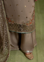 Luxury Silk 3PC Ready to Wear Suit with Organza Dupatta – Elegant Festive Ensemble