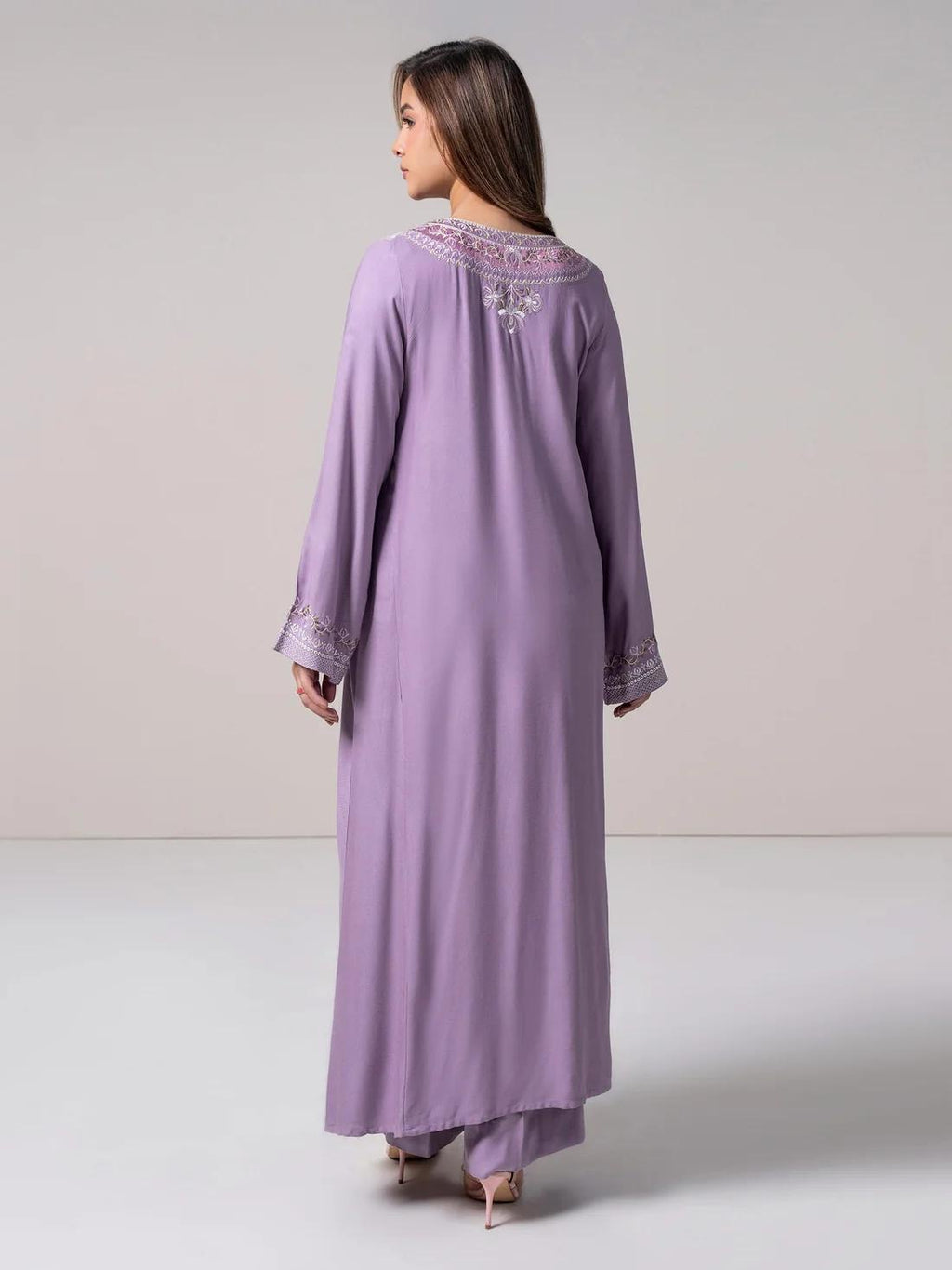 Limelight 2 Piece Embroidered   Marina Lilac Suit (Pret)