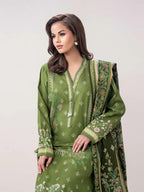 Limelight 3 Piece Slub Khaddar printed suit