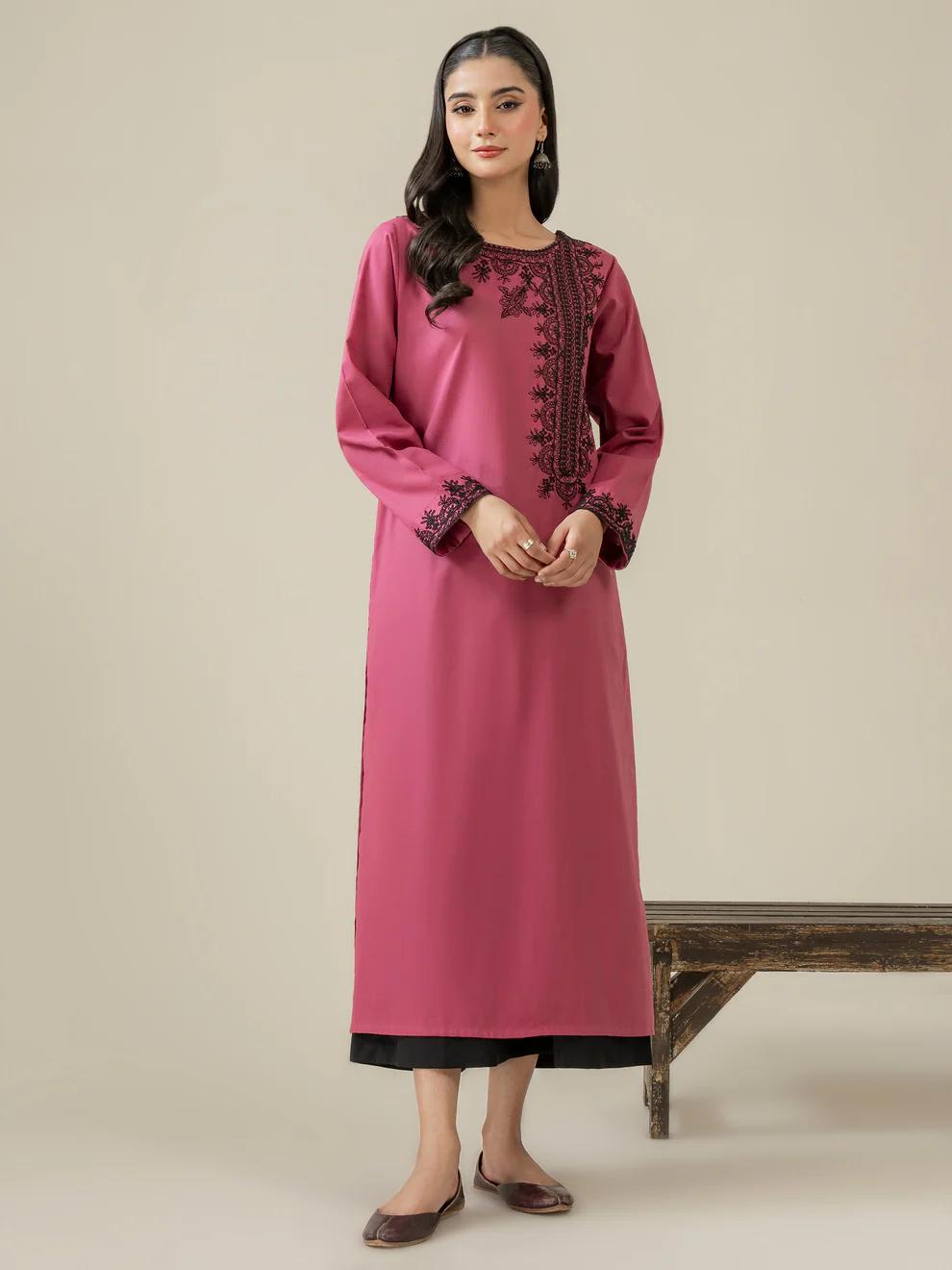 Limelight 1pc Shirt Slub Khaddar shirt Embroidered salenmore