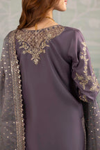 Korean Raw Silk Luxe Embroidered 3-Piece Suit