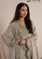 Luxury Silk 3PC Ready to Wear Sharara Set with Organza Dupatta – Festive Elegance