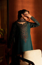 Casual Lite Luxury Festive Drop EALA Premium Silk Viscose 3 Piece Printed Dupatta Embroidered with Sequin Work and Lace for Modern Elegance