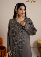 Luxury Silk 3PC Ready to Wear Sharara Set with Organza Dupatta – Festive Elegance