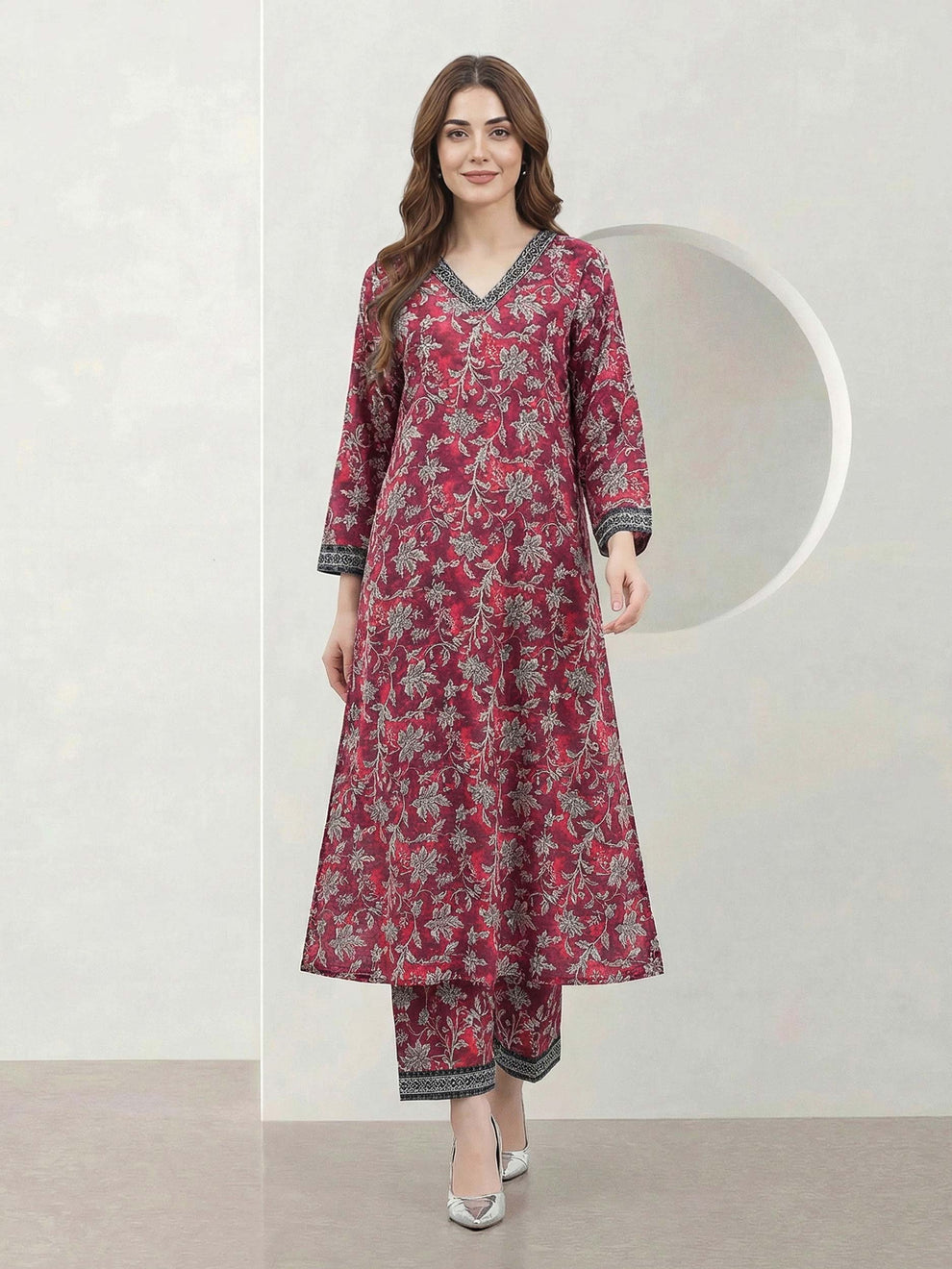 Limelight 2 Piece Viscose Slub Suit (Pret)