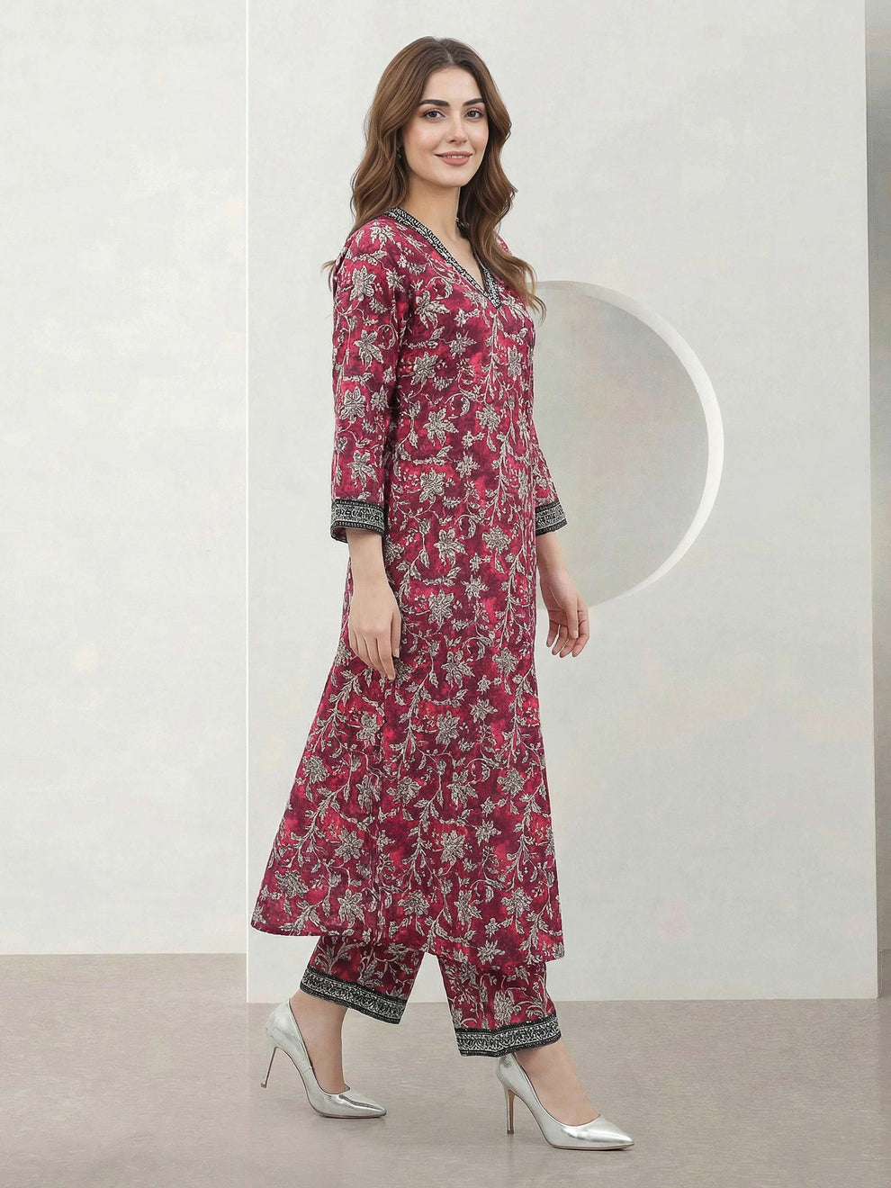 Limelight 2 Piece Viscose Slub Suit (Pret)