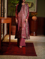 Casual Lite Luxury Festive Drop Elara Premium Silk Viscose 3 Piece Printed Dupatta Embroidered with Sequin Work and Lace for Modern Elegance