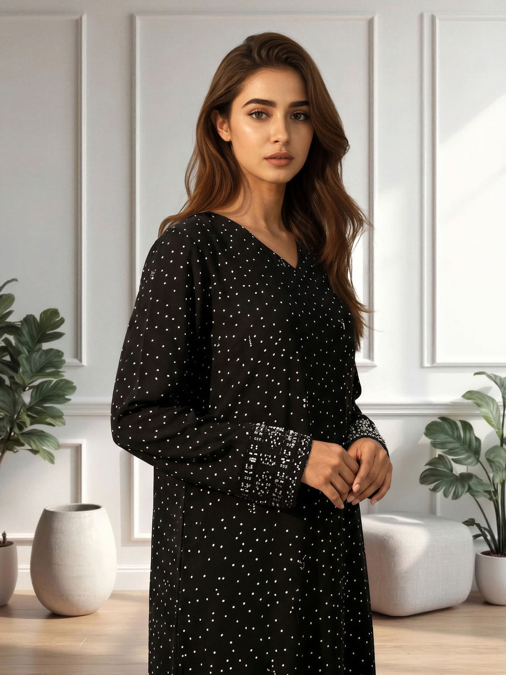 Limelight Grip Kaftan- Embellished (Pret)1 piece