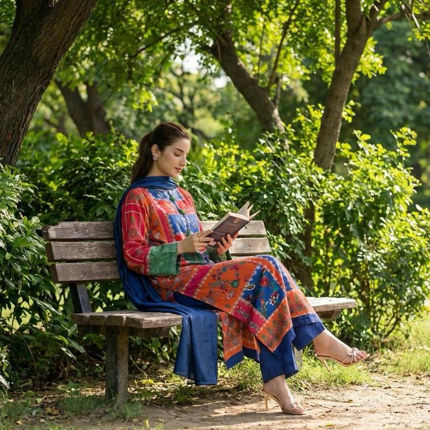 Salenmore Rang Bahar – Limelight Silk 3 Piece Suit (Choice of Colour)