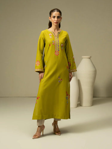 Limelight 1 piece Khaddar Shirt-Embroidered (Pret)