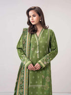 Limelight 3 Piece Slub Khaddar printed suit