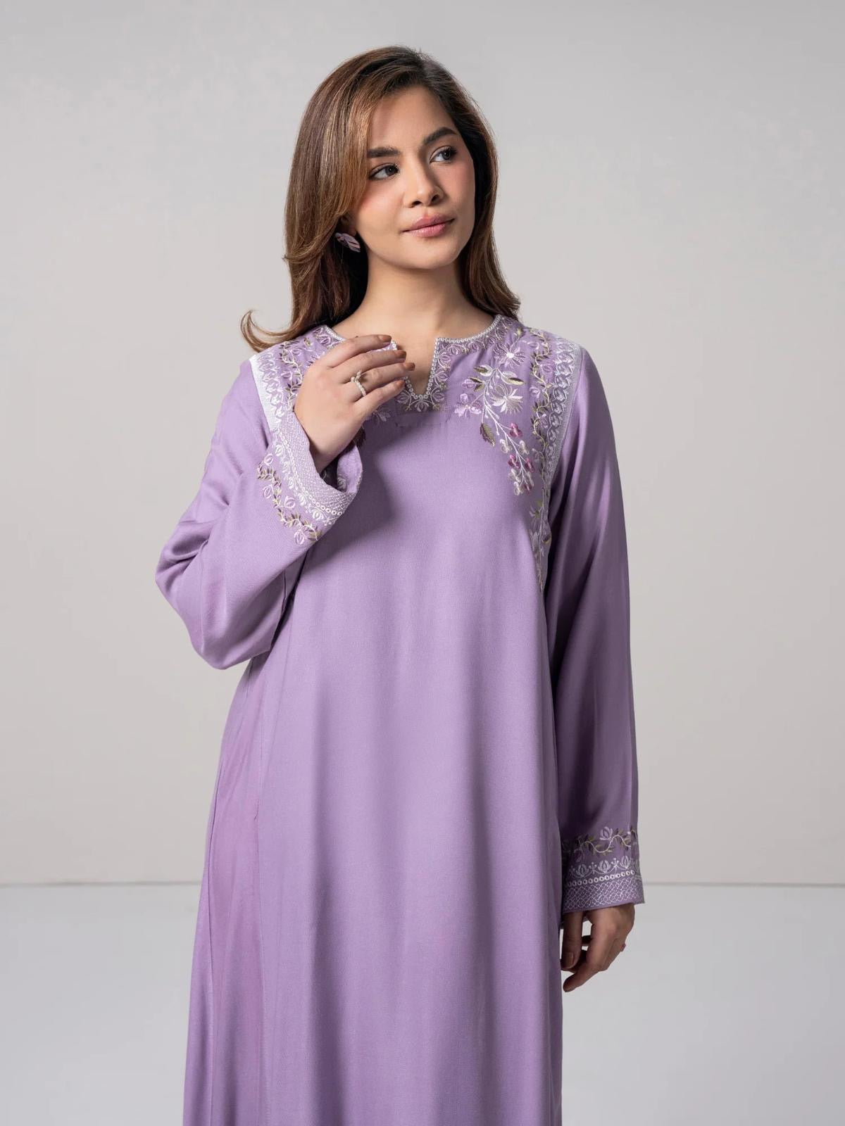 Limelight 2 Piece Embroidered   Marina Lilac Suit (Pret)