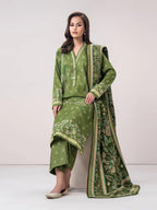 Limelight 3 Piece Slub Khaddar printed suit