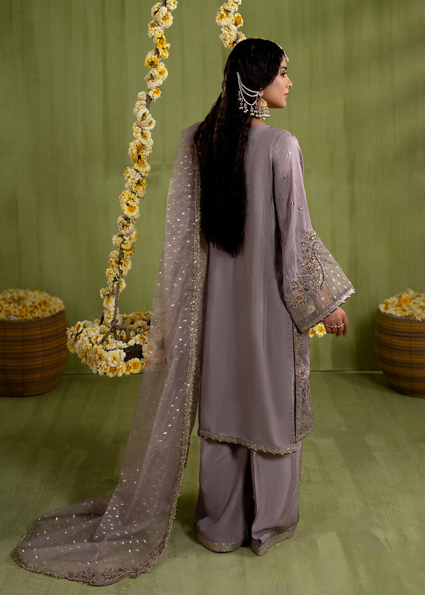 Luxury Silk 3PC Ready to Wear Suit with Organza Dupatta – Elegant Festive Ensemble