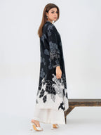 Limelight black printed embroidered linen shirt – winter collection – Salenmore5