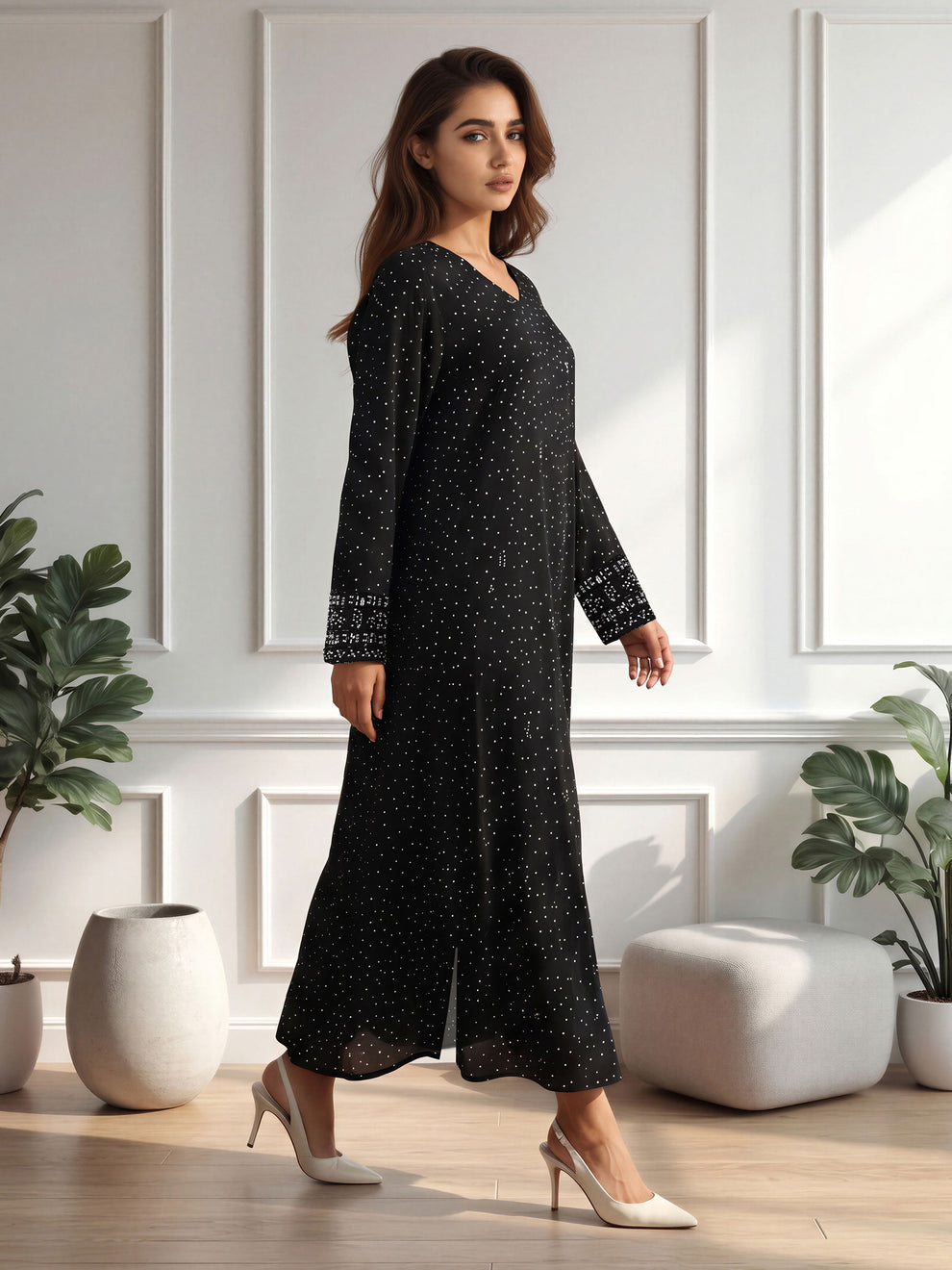 Limelight Grip Kaftan- Embellished (Pret)1 piece