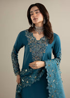 G31Eid Collection – Premium Raw Silk 3PC Shalwar Kameez with Organza Dupatta | Embroidered Festive Women’s Suit