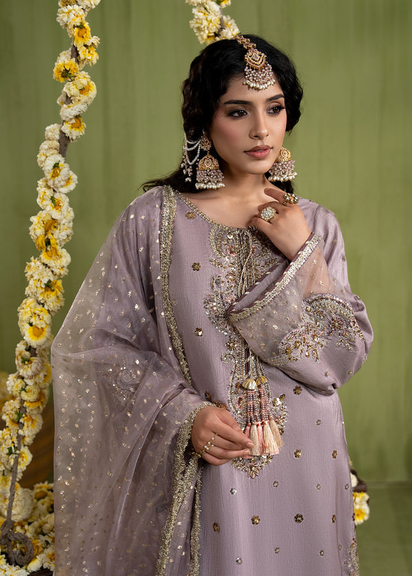 Luxury Silk 3PC Ready to Wear Suit with Organza Dupatta – Elegant Festive Ensemble