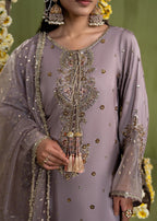 Luxury Silk 3PC Ready to Wear Suit with Organza Dupatta – Elegant Festive Ensemble
