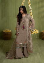 Luxury Silk 3PC Ready to Wear Suit with Organza Dupatta – Elegant Festive Ensemble