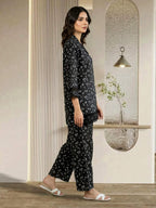 Limelight Silk Co-ord set- Embroidered