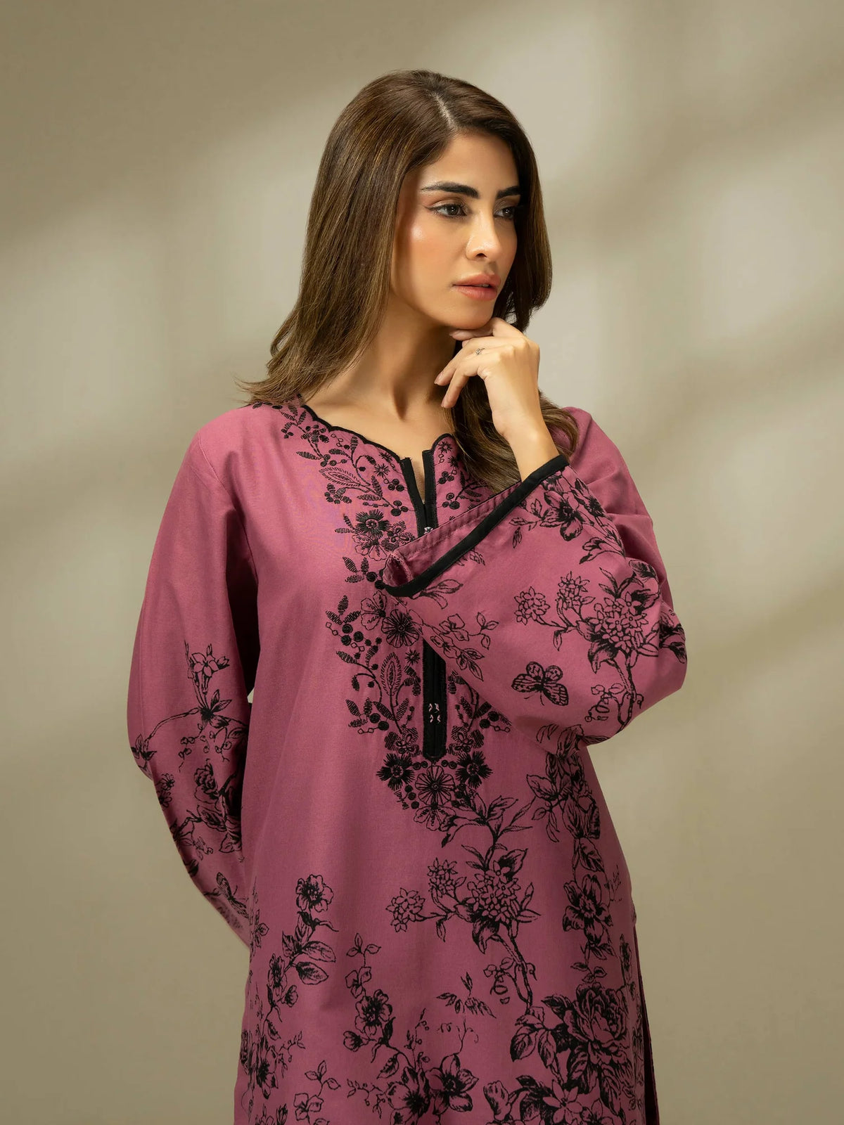 Limelight 1 piece Khaddar Shirt-Printed (Pret)