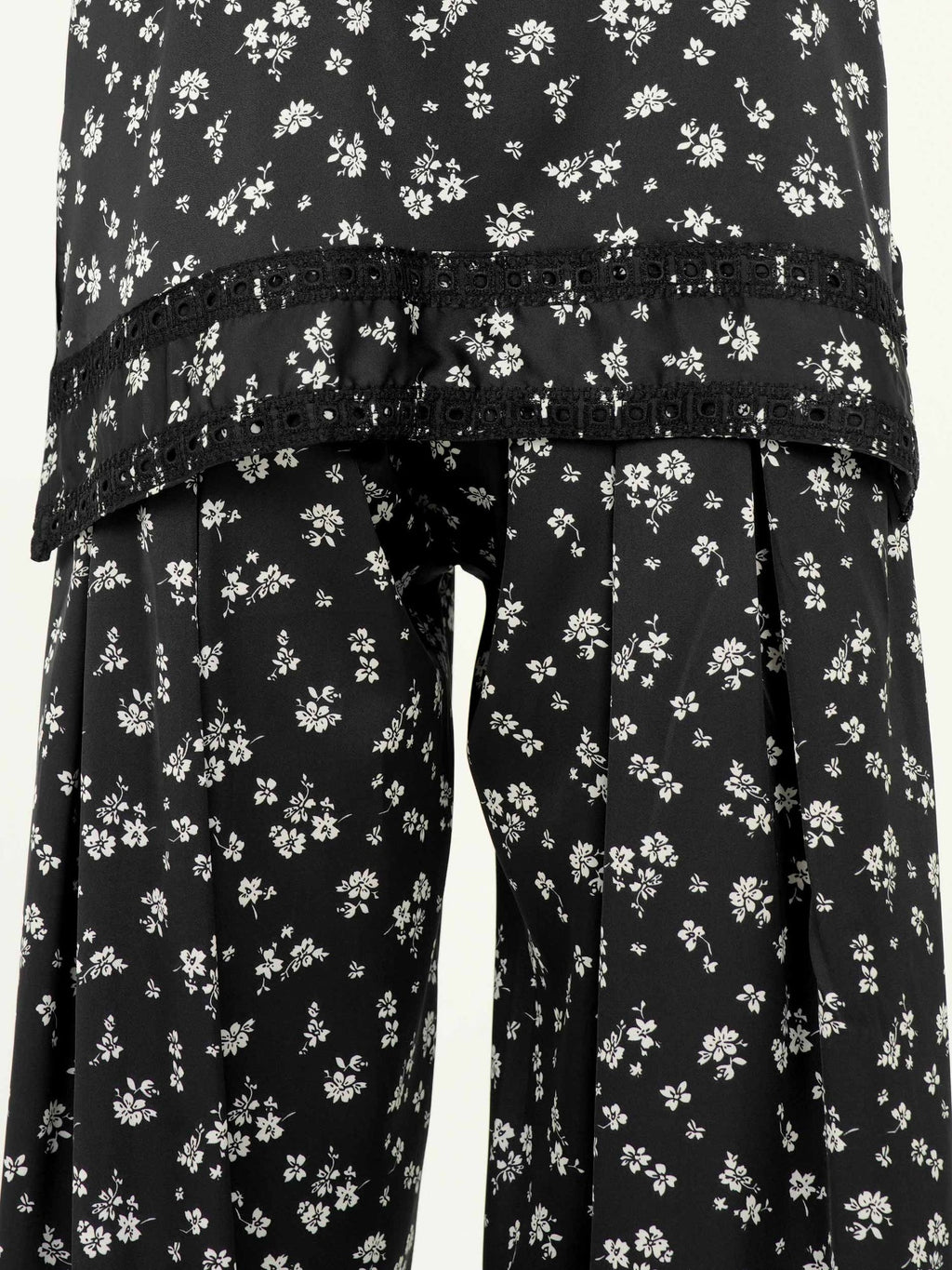 Limelight Silk Co-ord set- Embroidered