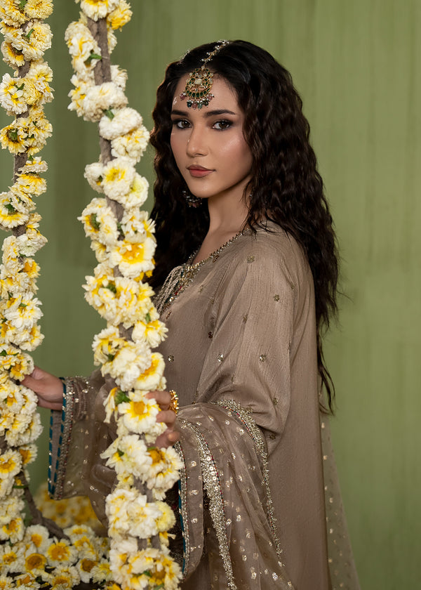 Luxury Silk 3PC Ready to Wear Suit with Organza Dupatta – Elegant Festive Ensemble