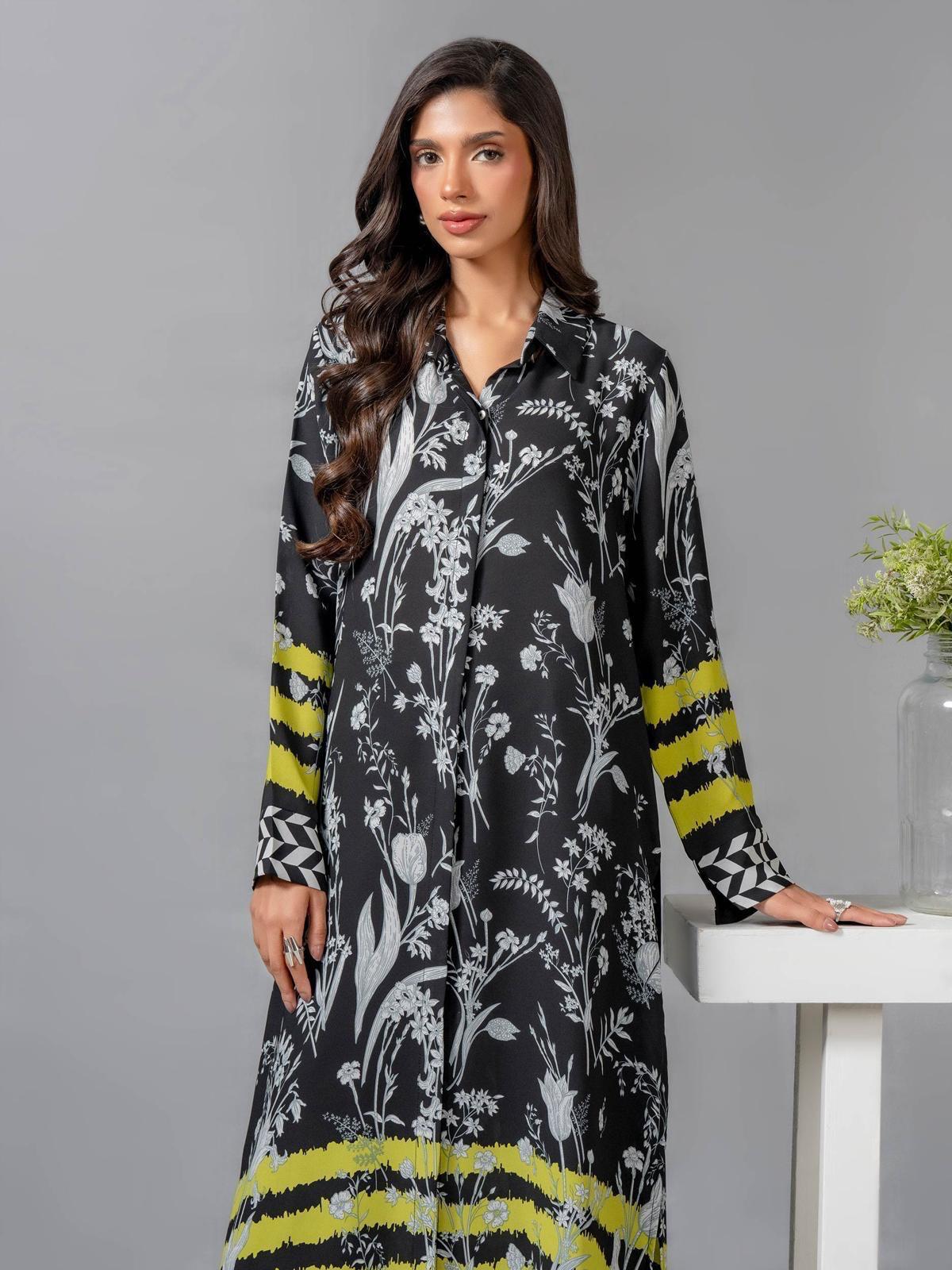 Salenmore | Limelight Original Printed Grip A-Line Shirt Dress – 1 Piece for Women – Pakistani women's wear | Casual Dresses |