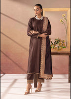 Salenmore | Amor by Simrans Dhanak Embroidered 3 Piece Suit with Velvet Shawl – Pakistani women's wear | Traditional Dress |