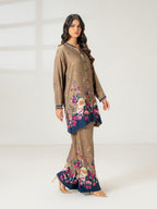 Salenmore | Limelight 2 Piece Marina Co-ord Set – Brown | Pakistani Women’s Outfit – Pakistani women's wear | Coords set |