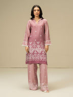 Salenmore | Limelight 2 Piece Stone Co-ord Set – Pink | Pakistani Women’s Outfit | Salenmore UK – Pakistani women's wear | Coords set |