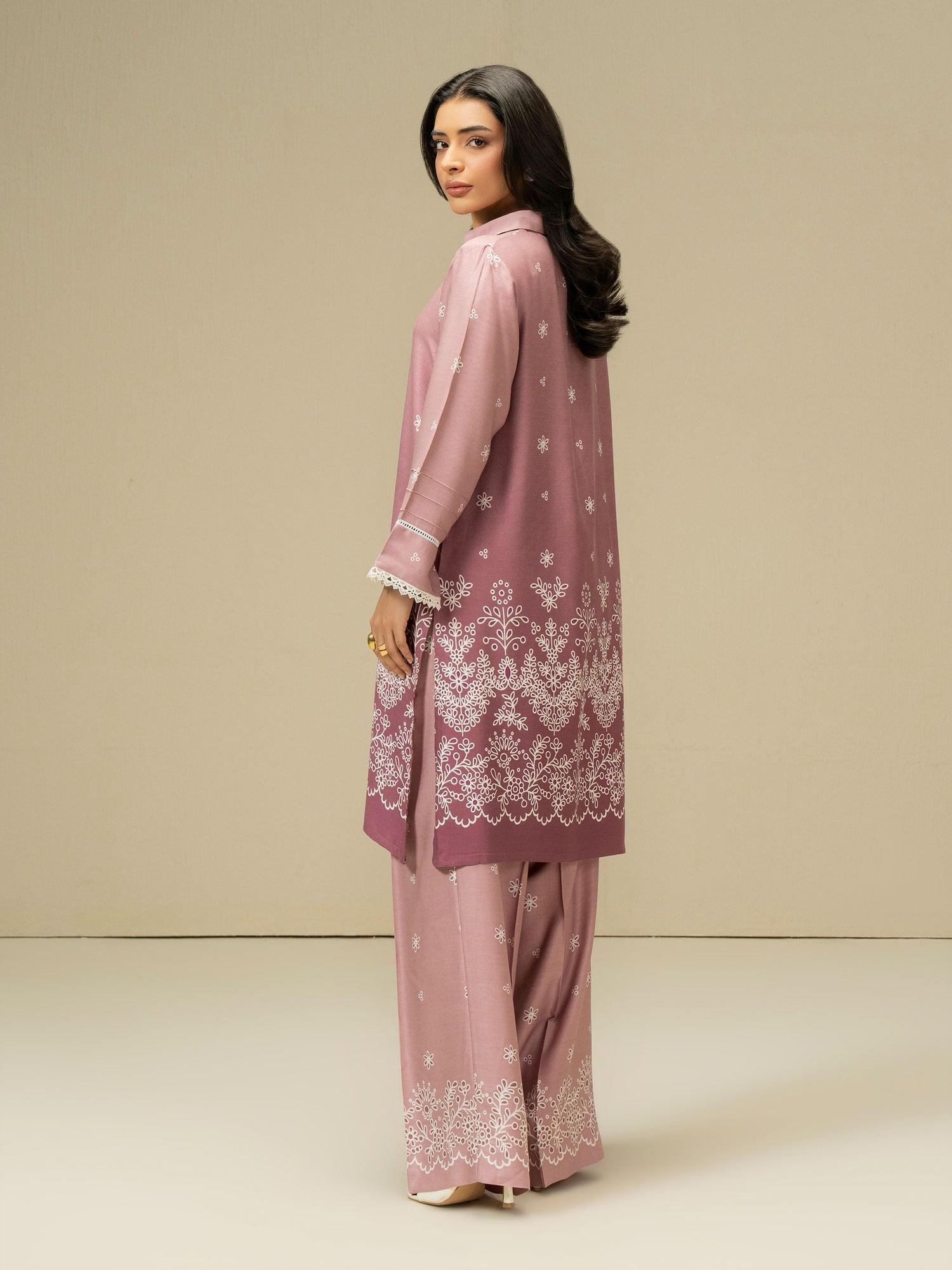 Salenmore | Limelight 2 Piece Stone Co-ord Set – Pink | Pakistani Women’s Outfit | Salenmore UK – Pakistani women's wear | Coords set |