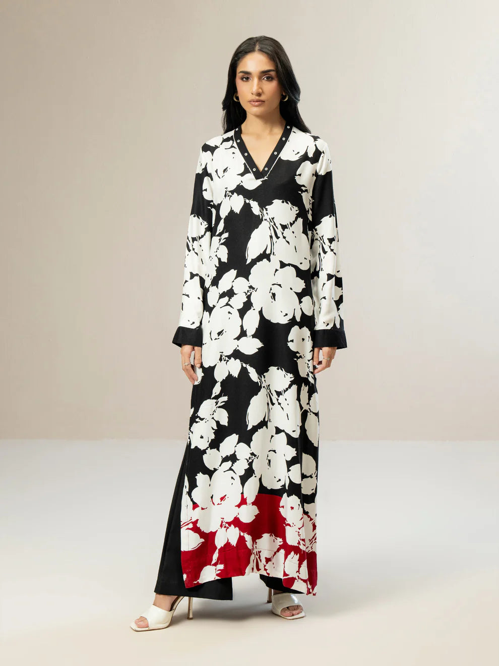 Limelight 1 Piece Marina Printed Straight-Cut Long Shirt